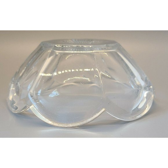 Central Glass Works Krystol 4" Scalloped Nappy Set of 4 - Picture 4 of 4